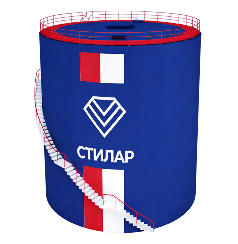 Цельносварной резервуар РВС для воды 150 м³ от завода-производителя