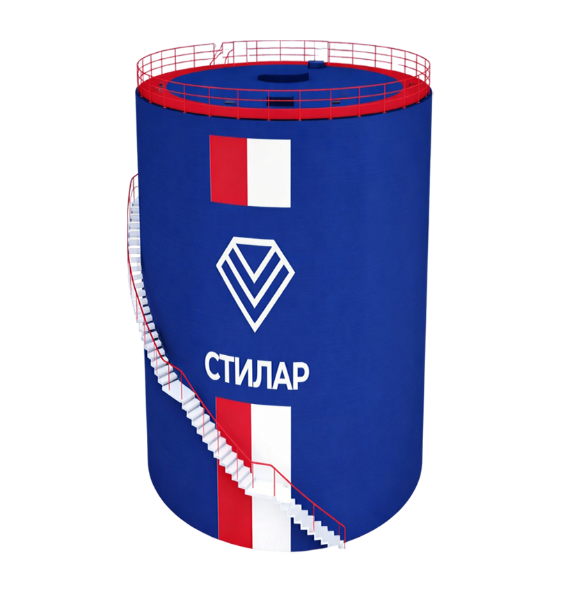 Цельносварной резервуар РВС для нефтепродуктов 20 м³ от завода-производителя